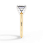 Alicia Emerald Cut Lab Grown Diamond 18Kt Yellow Gold Engagement Ring - View 2