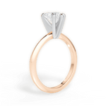 Alicia Heart Cut Lab Grown Diamond 18Kt Rose Gold Engagement Ring - View 4