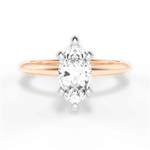 Alicia Marquise Cut Lab Grown Diamond 18Kt Rose Gold Engagement Ring