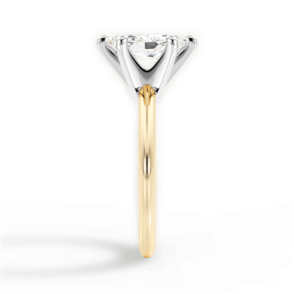 Alicia Marquise Cut Lab Grown Diamond 18Kt Yellow Gold Engagement Ring - View 4