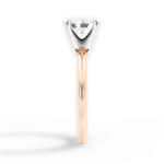 Alicia Oval Cut Lab Grown Diamond 18Kt Rose Gold Engagement Ring - View 2
