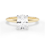 Alicia Oval Cut Lab Grown Diamond 18Kt Yellow Gold Engagement Ring