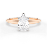 Alicia Pear Cut Lab Grown Diamond 18Kt Rose Gold Engagement Ring