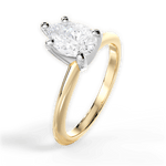 Alicia Pear Cut Lab Grown Diamond 18Kt Yellow Gold Engagement Ring - View 4