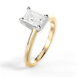 Alicia Radiant Cut Lab Grown Diamond 18Kt Yellow Gold Engagement Ring - View 2