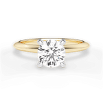 Alicia Round Cut Lab Grown Diamond 18Kt Yellow Gold Engagement Ring
