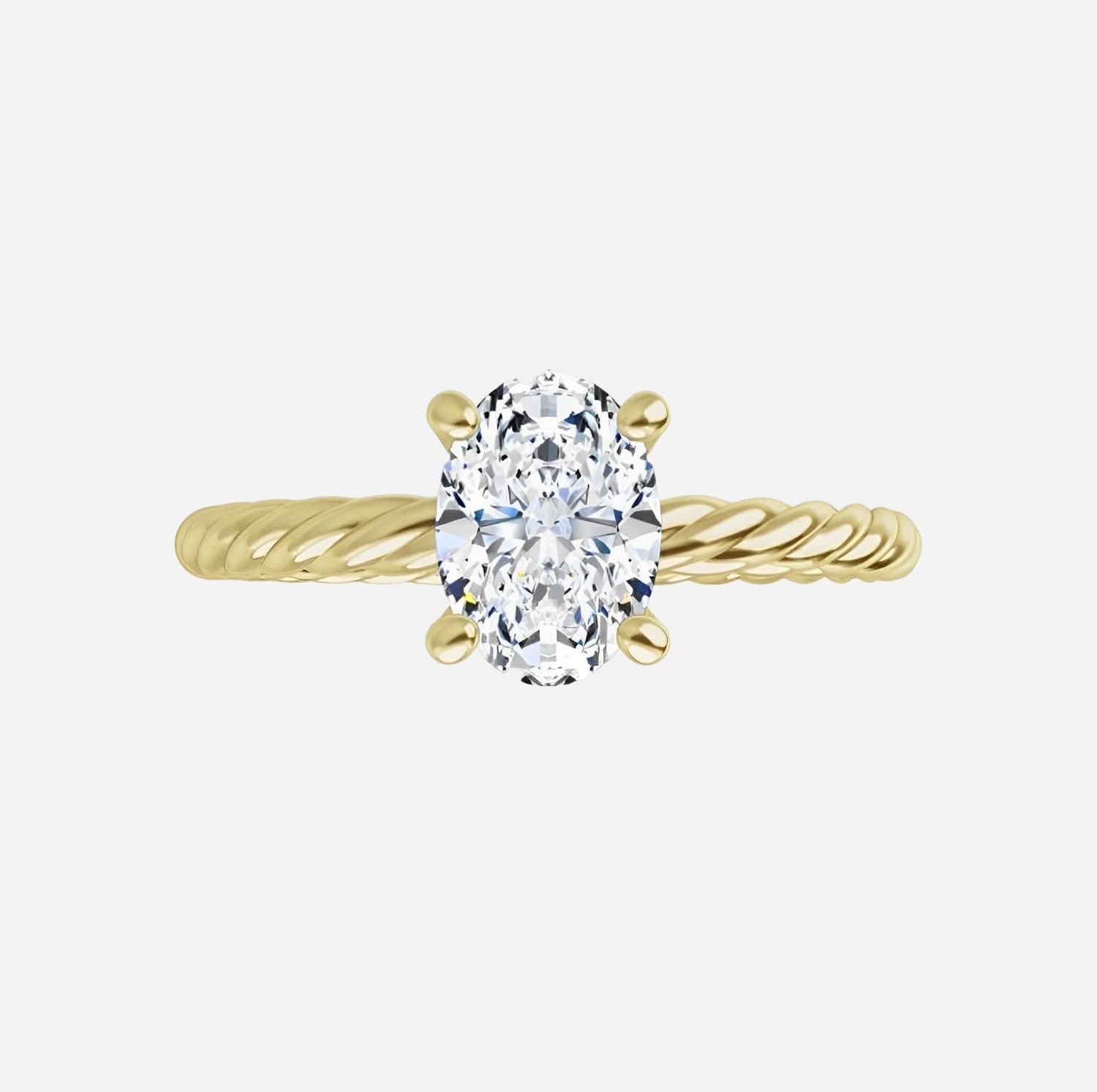 14kt white gold ring with 1.00ct natural diamond