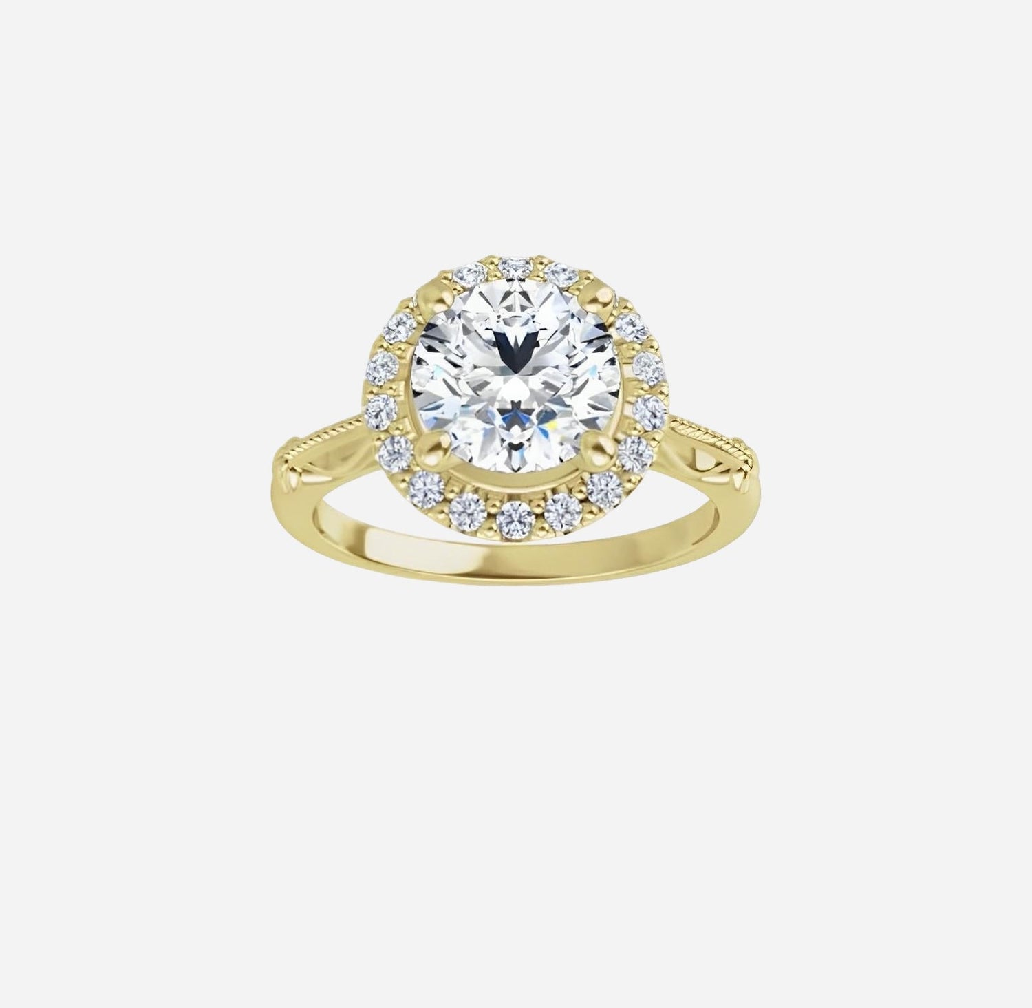 14kt rose gold with 1 5/8ctw lab grown diamonds