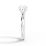 Adrienne Cushion Cut Lab Grown Diamond Platinum Engagement Ring - View 3
