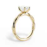 Adrienne Emerald Cut Lab Grown Diamond 18Kt Yellow Gold Engagement Ring - View 3