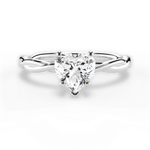 Adrienne Heart Cut Lab Grown Diamond 14Kt White Gold Engagement Ring
