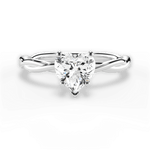 Adrienne Heart Cut Lab Grown Diamond 18Kt White Gold Engagement Ring