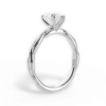 Adrienne Heart Cut Lab Grown Diamond 18Kt White Gold Engagement Ring - View 2