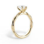 Adrienne Heart Cut Lab Grown Diamond 18Kt Yellow Gold Engagement Ring - View 2