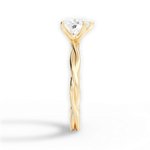 Adrienne Heart Cut Lab Grown Diamond 18Kt Yellow Gold Engagement Ring - View 4