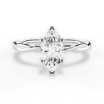 Adrienne Marquise Cut Lab Grown Diamond Platinum Engagement Ring