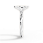 Adrienne Marquise Cut Lab Grown Diamond 14Kt White Gold Engagement Ring - View 3