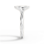 Adrienne Marquise Cut Lab Grown Diamond Platinum Engagement Ring - View 3