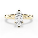 Adrienne Marquise Cut Lab Grown Diamond 18Kt Yellow Gold Engagement Ring
