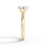 Adrienne Oval Cut Lab Grown Diamond 18Kt Yellow Gold Engagement Ring - View 2