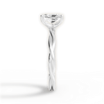 Adrienne Radiant Cut Lab Grown Diamond 14Kt White Gold Engagement Ring - View 3