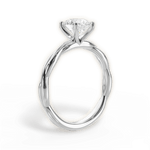 Adrienne Round Cut Lab Grown Diamond Platinum Engagement Ring - View 2