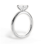 Allison Emerald Cut Lab Grown Diamond Platinum Engagement Ring - View 2
