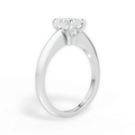 Amanda Radiant Cut Lab Grown Diamond 14Kt White Gold Engagement Ring - View 2