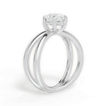 Ada Pear Cut Lab Grown Diamond 14Kt White Gold Engagement Ring - View 3