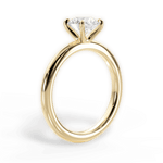 Allison Round Cut Lab Grown Diamond 18Kt Yellow Gold Engagement Ring - View 2