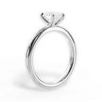 Allison Oval Cut Lab Grown Diamond 14Kt White Gold Engagement Ring - View 4