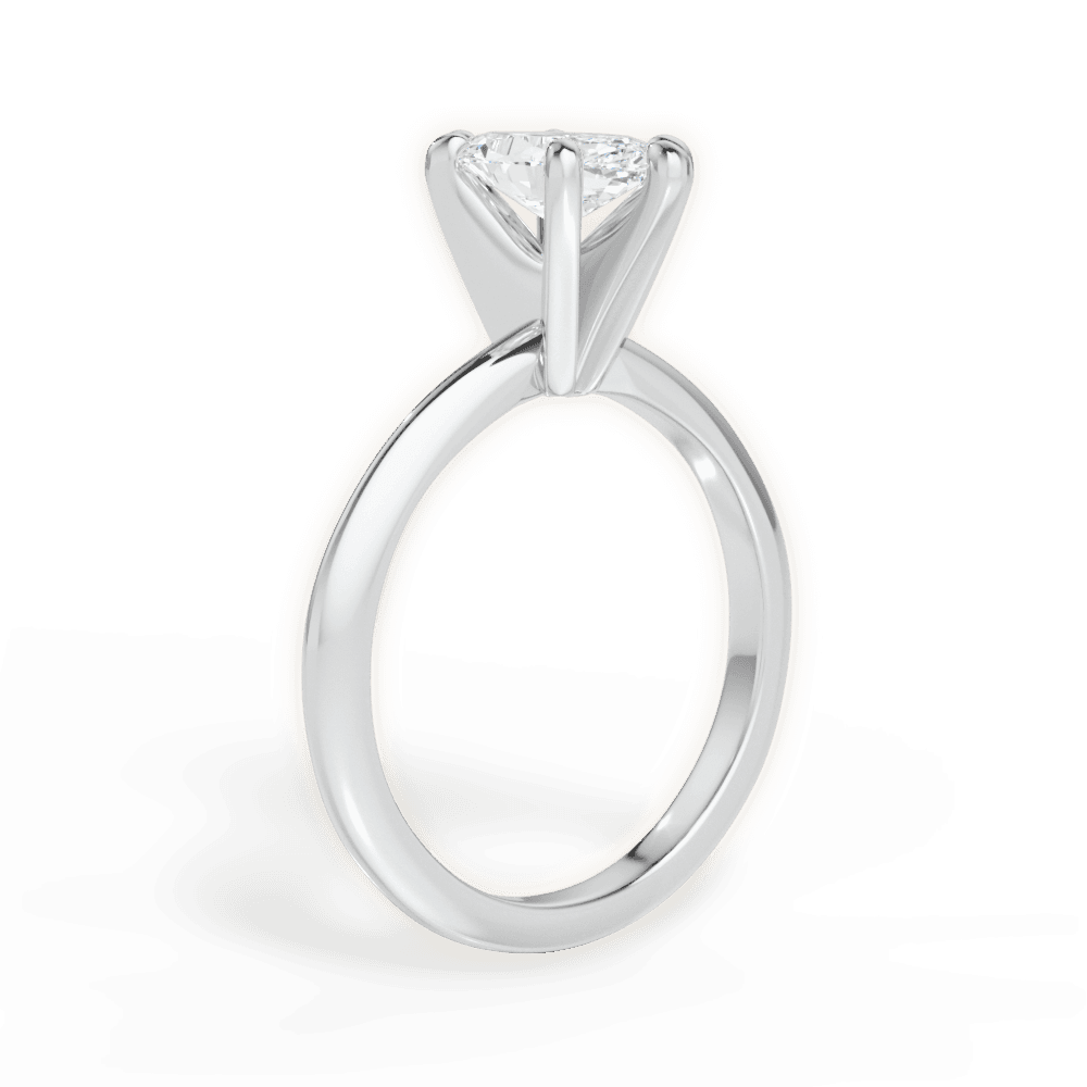 Alicia Marquise Cut Lab Grown Diamond 18Kt White Gold Engagement Ring - View 3