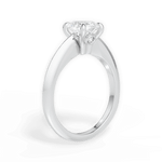 Amanda Oval Cut Lab Grown Diamond 14Kt White Gold Engagement Ring - View 2