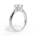 Amy Cushion Cut Lab Grown Diamond 18Kt White Gold Engagement Ring - View 3