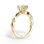 Aaliyah Heart Cut Lab Grown Diamond 18Kt Yellow Gold Engagement Ring - View 3