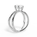 Ada Marquise Cut Lab Grown Diamond Platinum Engagement Ring - View 3