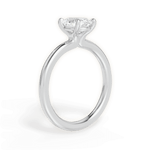 Angela Oval Cut Lab Grown Diamond 14Kt White Gold Engagement Ring - View 3