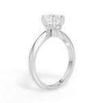 Amanda Pear Cut Lab Grown Diamond 18Kt White Gold Engagement Ring - View 2