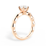 Aaliyah Pear Cut Lab Grown Diamond 18Kt Rose Gold Engagement Ring - View 4