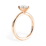Angela Pear Cut Lab Grown Diamond 18Kt Rose Gold Engagement Ring - View 3