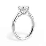 Angie Cushion Cut Lab Grown Diamond 14Kt White Gold Engagement Ring - View 3
