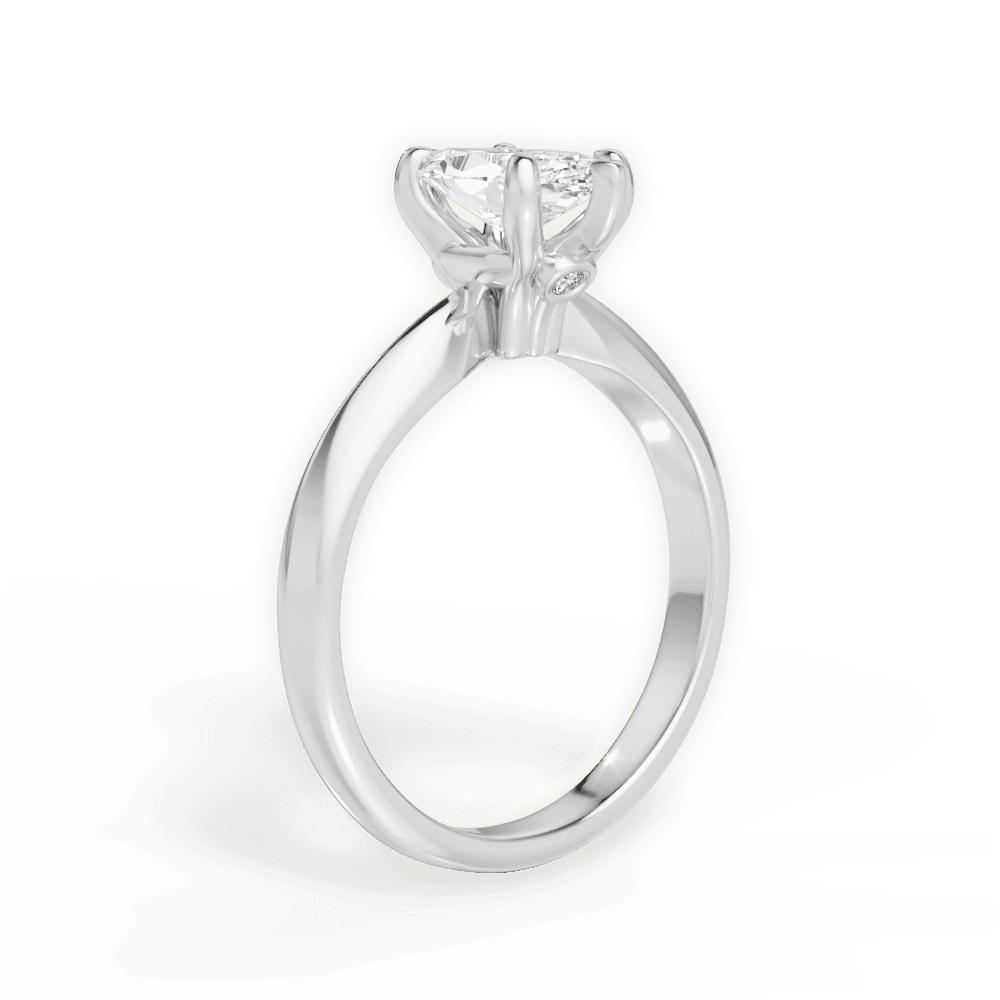 Amanda Marquise Cut Lab Grown Diamond 18Kt White Gold Engagement Ring - View 2