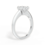 Amanda Emerald Cut Lab Grown Diamond Platinum Engagement Ring - View 4