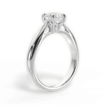 Amy Round Cut Lab Grown Diamond 14Kt White Gold Engagement Ring - View 4
