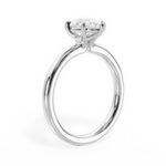 Angela Pear Cut Lab Grown Diamond 18Kt White Gold Engagement Ring - View 3