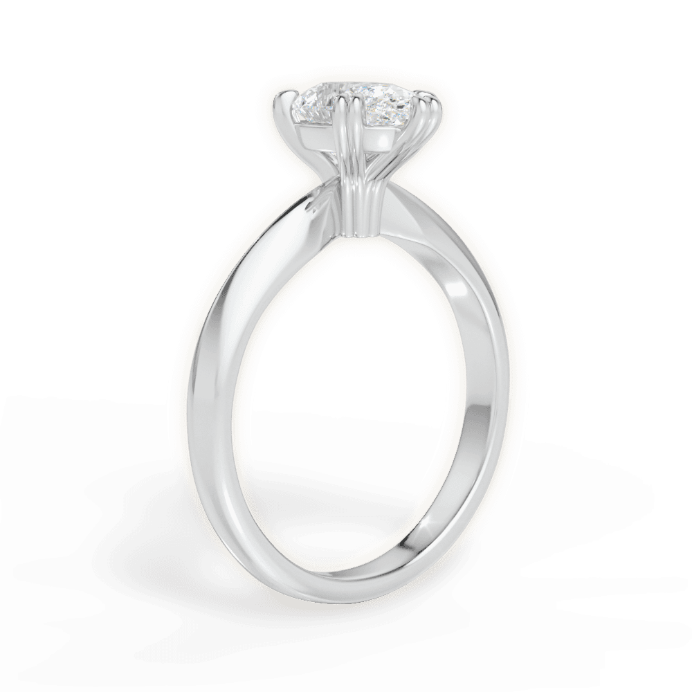 Anastasia Pear Cut Lab Grown Diamond Platinum Engagement Ring - View 3