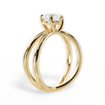 Ada Heart Cut Lab Grown Diamond 18Kt Yellow Gold Engagement Ring - View 2