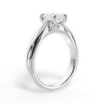Amy Emerald Cut Lab Grown Diamond 14Kt White Gold Engagement Ring - View 2
