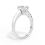 Amanda Round Cut Lab Grown Diamond 14Kt White Gold Engagement Ring - View 2