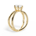 Ada Marquise Cut Lab Grown Diamond 18Kt Yellow Gold Engagement Ring - View 3